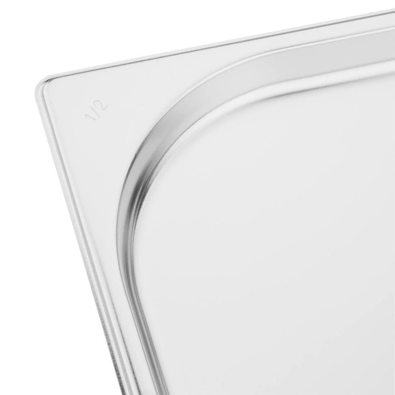 Vogue K906 Stainless Steel 1/2 Gastronorm Pan 1.2Ltr/20mm Deep Food