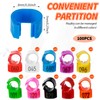 100Pcs 8mm Numbered Pigeon Leg Bands with 8 Color, Quail
