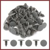 HEROFFIX 50 Pcs Gray Plastic Door Bumper Push Rivets Clip