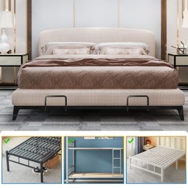 OJTOJT Mattress Holder, Mattress Hanger, Mattress Holder to Prevent Slipping, Heavy Duty, Anti-Scratch Surface, Ideal for Tatami, Floating Beds & Solid Wood Beds (2, Black)