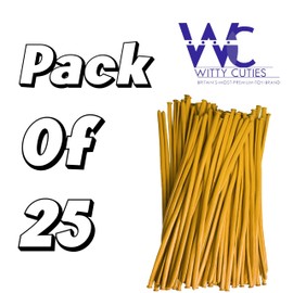 Gold Long Balloons 260q Modelling Balloons 25 Pack Twisting Animal Making Balloons Long Magic Balloons for Birthday Party Wedding Festival Party Decoration Supplies.