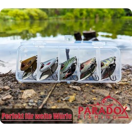 Paradox Fishing Jig Spinner Set of 5 20 g Delusory Spin Jig for Bass Fishing Perch Bait Zander Bait Pike Bait Lead Head Spinner Spinner Bait Spinner Bait Chatterbait - Optimal Bass Bait (20g)