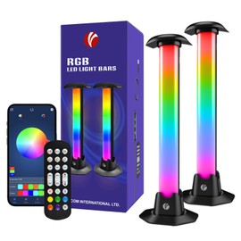 VCOM LED Light Bars, 27cm Smart RGB Light Bar TV Backlight, Gaming Led Lights for PC/Desk, TV, Gaming Room Decoration, Music Sync, Dimmable, Remote Control and App Control, Ambient Lighting