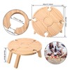 Outdoor Wine Table Portable Folding Wine Table Wooden Wine Glasses