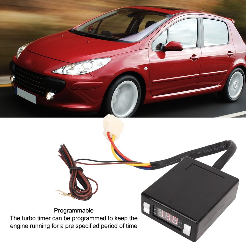 Auto Turbo Timer LED Digital Display Programmable Universal Turbo Flameout