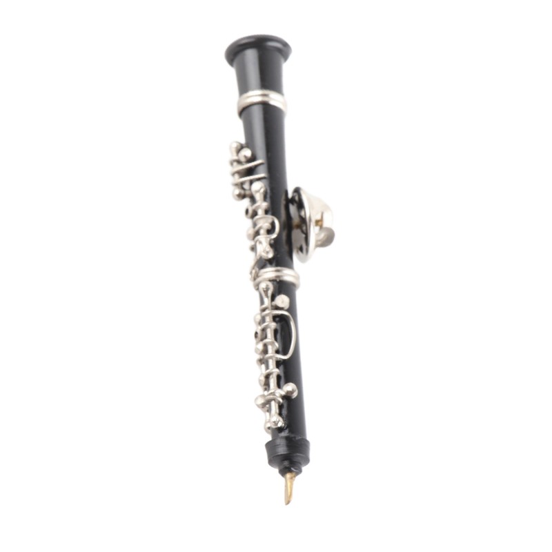 Oboe Brooch Pin Fashion Elegant Simulation Metal Musical Instrument Brooch