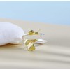 Helen de Lete Snail On Ginkgo Leaf 925 Sterling Silver