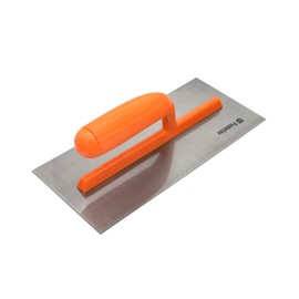 FUMETAX llana de hormigón de acero inoxidable, llana de enyesado, llana de acabado de enyesado para enyesado, raspado, herramientas de construcción 11" x 5"