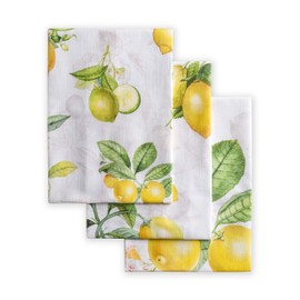 Maison d' Hermine Juego de 3 toallas de cocina 100% algodón Limoncello, súper suaves, altamente absorbentes, calidad de hotel, de secado rápido, paños de cocina, para primavera/verano (20 x 27.5 pulgadas)