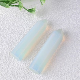 Yuelulala Opal Crystal Opal Crystal Point Opal Gemstone Opal Tower Gemstone Opal Stone Opal Crystals and Gemstones Healing Crystals Point Balancing Protection Crystal (A120-1)