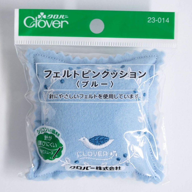 Clover フェルトピンクッションII水色 23-014