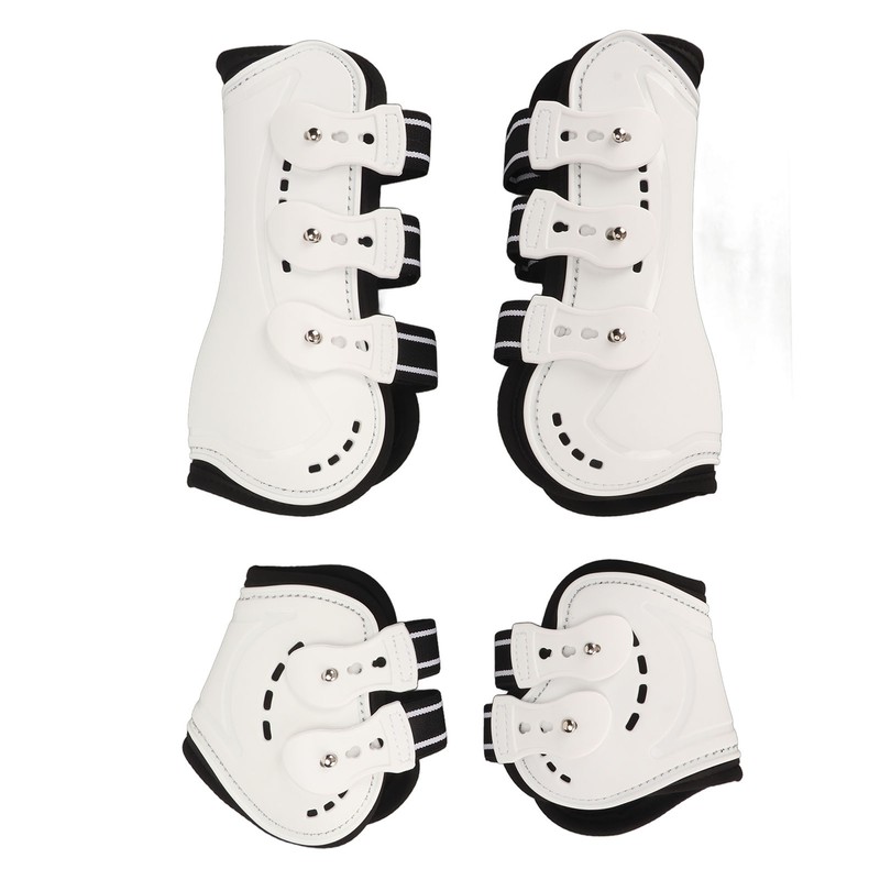 Horse Front Tendon Boots Adjustable Breathable Open Front Protective Horse