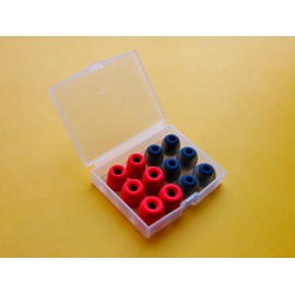 12pcs (RDMF-B)- S/M/L Premium Memory Foam and Round Replacement Earbuds Eartips Set Compatible with Jaybird Bluebuds X Earphones Headphones