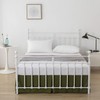 xuan dian Queen Bed Skirt, Pleated Waffle Weave Bed Skirt