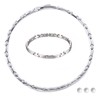 Germanium Necklace, Bracelet, Pure Titanium, Women's, Magnetic Bracelet, Necklace Set,