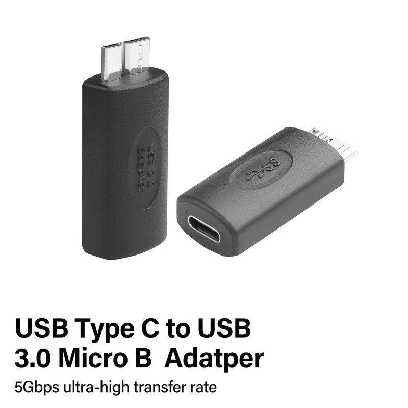 JSADZKJ USB Micro B to USB C Hard Drive Adapter