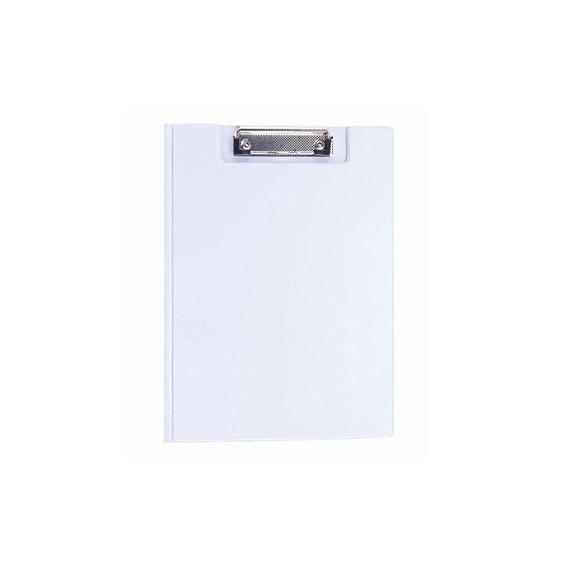 eBuyGB A4 Durable PVC Clipboard with Folding Cover - White