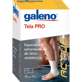 Pro Fabric Plaster, White, 10 m x 10 cm, Extra Robust and High Adhesion, Immobilisation and Secure Grip, Functional and Sporty Bandage