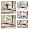 LStoneOS Sliding Glass Pet Door Security Bar,Adjustable Sliding Door Safety