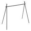 Hanging Rack Black Tripod Structure Folding Hanging Shelf with Storage