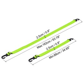 PATIKIL 150cm x 2.5cm Ski Carrier Strap Snowboard Boot Carry Strap Adjustable Shoulder Sling Tote Leash for Ski Boots Ice Skating Light Green