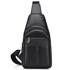 NEUSOP Chest Bag Men's Shoulder Bag Sling Bag Crossbody Bag Men's Shoulder Bag Waterproof Shoulder Bags Handbag Men's Crossbody Backpack for Sports Work Cycling Travel, black