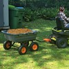 800 Lbs Poly Garden Dump Cart, Heavy-Duty Wheelbarrow with 10-Inch