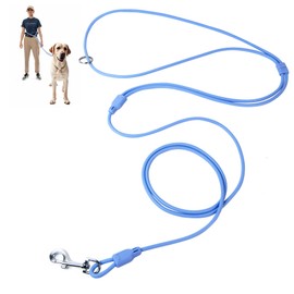 Fida Hands Free Dog Leash for Small Dogs, Adjustable Crossbody/Waist Leash for Small/Medium/Large Dogs, Waterproof Hands-Free Dog Leashes for Running, Walking & Training(S, Blue)