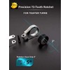 FLZOSPER 7/8‘’ Metric Flex-Head Gear Wrench,Box End Head 72-Tooth Ratcheting