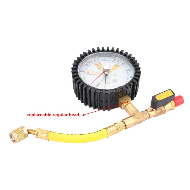 Industrial Nitrogen Pressure Test Gauge for Air Conditioning Refrigeration Vacuum