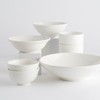 Browne Foodservice FOUNDATION Porcelain Stackable Bowl, 4 Inch, White (set