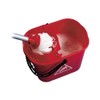 2Work Plastic Mop Bucket with Wringer 15 Litre Red CNT00684