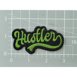 Unbranded Hustler Patch Chasing Success And Never Back Down Embroidered Iron On 1.5x3"