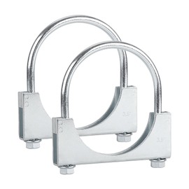 LCGP 3.5" Heavy Duty U Bolt Clamps Saddle Type Anti-corrosion 2 Pack Muffler Clamps