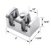 Gordon Glass® Shower Door Bottom Guide for Frameless Bypass Shower