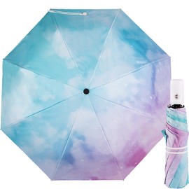 YUEMING Rainbow Umbrella, Pocket Umbrellas with 8 Ribs, Sun Protection Pocket Umbrellas, Outdoor UV Folding Umbrella, Lightweight Compact, Umbrellas Storm Resistant for Men and Women
