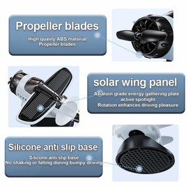 X JIAYOSEE A Solar-Powered,Quiet-Rotation car Ornament relieves Fatigue, car Decorations adds Driving Fun.Suitable for All Cars.Perfect for Any Sunny spot