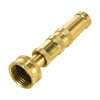 Heavy-Duty Brass Hose Nozzle, Adjustable Twist Hose Nozzle, Jet Sweeper