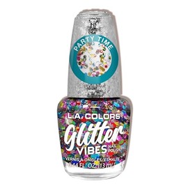 L.A. COLORS Glitter Vibes Polish, Party Time CNL708W