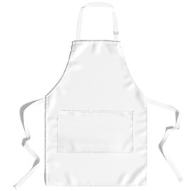 lepni.me Premium Cooking Aprons | Cooking Baking Grilling for Home and Restaurant | Aprons with Double Pocket for Men and Women | Kitchen Apron, White