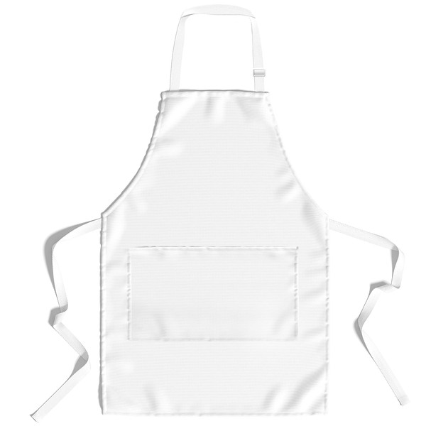 lepni.me Premium Cooking Aprons | Cooking Baking Grilling for Home and Restaurant | Aprons with Double Pocket for Men and Women | Kitchen Apron, White