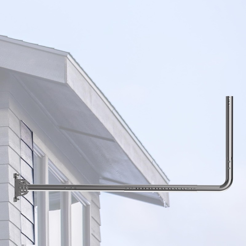 Antenna Mount for Long Wall - Lenght Adjustable Long Eave