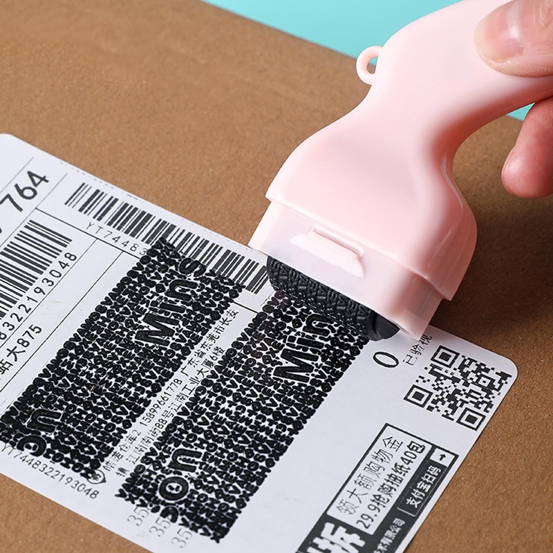 ZYEKIU Pack of 3 Identity Privacy Roll Stamps, Embossing Stamp,