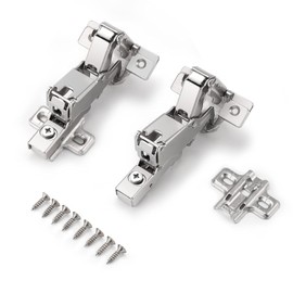 Probrico Soft Close Cabinet Hinges, Concealed Kitchen Cabinet Hinges Full Overlay, 165 Degree Cabinet Door Hinge Hardware Frameless,1 Pair（2 Packs）