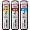 rOtring Hi-Polymer Leads Set of 3 Packs of 12 Leads