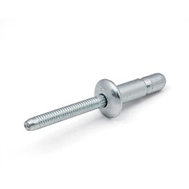 MGLT-R6-E, Huck, Magna-Lok Rivets, Diameter: 0.187 Inch, GR Range: 0.062-0.437 Inch, Truss HD, Body Material: Steel,