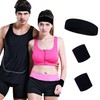 Jaimela Sweatbands, 3 in 1 Sweatband Set, Headband and 2