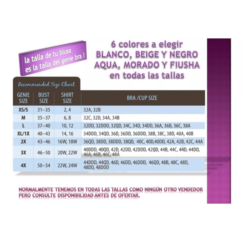 Genie Bra 3 Piezas Basicos O Verano Mejor Costo