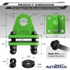 AUTMATCH D Ring Shackle Mount with Backer Plate (2 Pack)