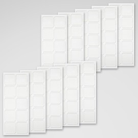 Kiripita Removable Poster Tape for Glass, Transparent, (S), 0.8 inch (20 mm) square, 100 sheets (10 sheets x 10 sheets), Double Sided Tape for Posting